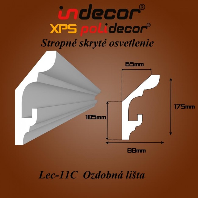 Lec-11C Skryté osvetlenie ozdobná lišta